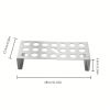 1pc 21-Hole Stainless Steel Chili Rack; Multi-Functional Barbecue Chicken Leg Rack; Outdoor Cooking Tools & Accessories