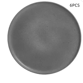 Stone Plate (Option: Grey-6PCS Set)