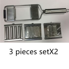 Stainless Steel Grater, Vegetable And Fruit Slicer, Peeler (Option: 6 sets tools)