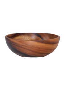 Acacia wooden bowl wooden tableware (Option: Brown-12X6cm)