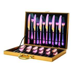 High-end tableware 24 piece set (Option: Colorful)