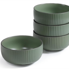 Vertical Bowls (Option: Green-4PCS)