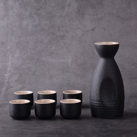 Sakura vintage sake set (Option: Sake Black)