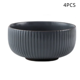 Vertical Bowls (Option: Grey-4PCS)