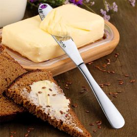 Stainless Steel Butter Spreader Knife With Handle, 3 In 1 Curler Slicer Knife, Butter Knife Spreader And Curler With Holes And Serrated Edge Cheese Kn (Option: 1Pcs)