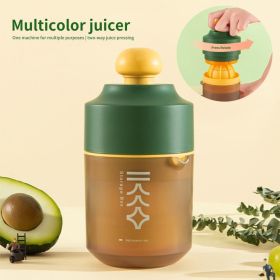 Mini Portable Manual Juicer Citrus Juicer Manual Lemon Squeezer Lime Orange Juicer Homemade DIY Fruit Orange Separating Juicer Fruit Separator Not Spl (Color: Green)